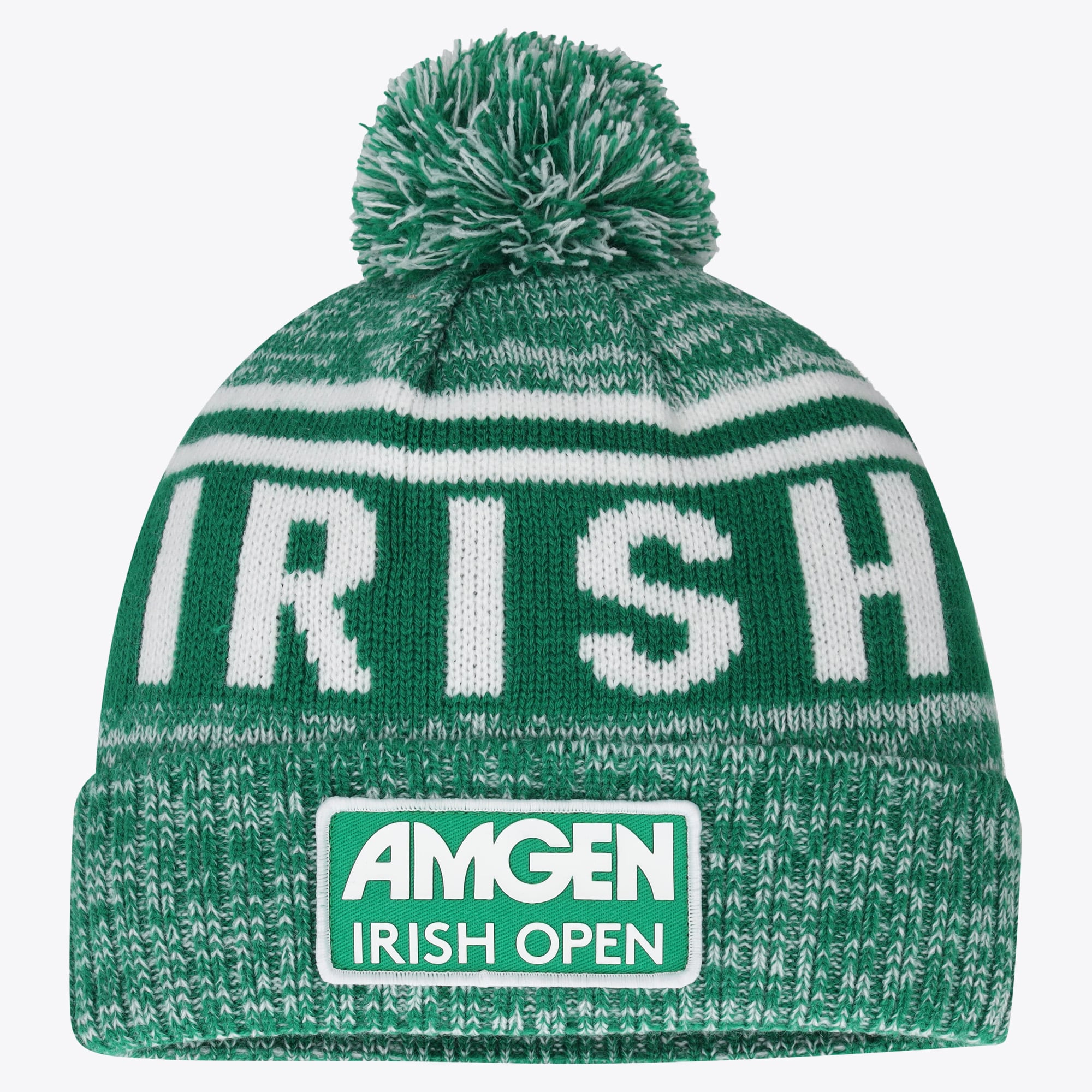 Amgen Irish Open Cappello con Pon Pon e Testo – Verde