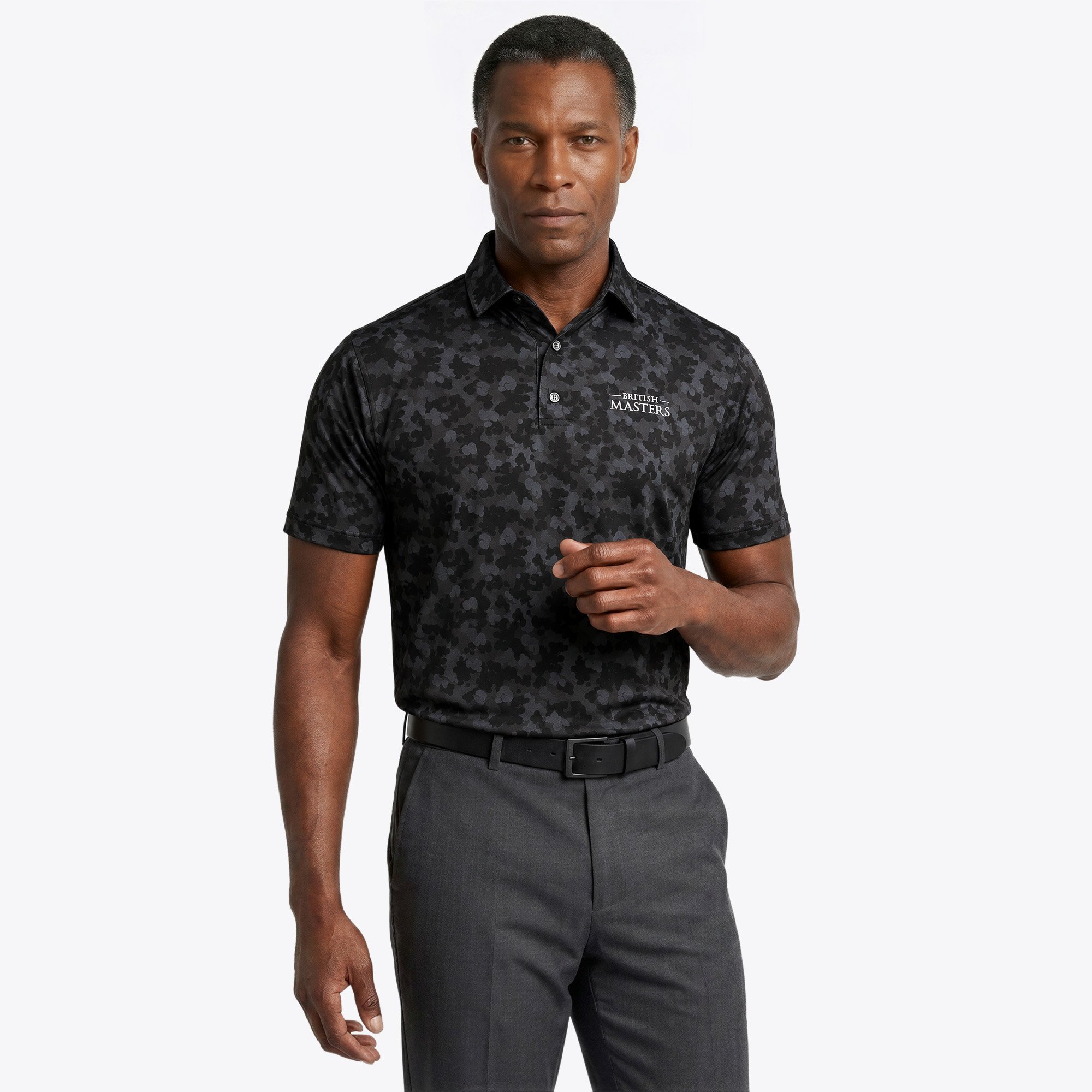 Husqvarna British Masters Footjoy Camo Polo – Nero