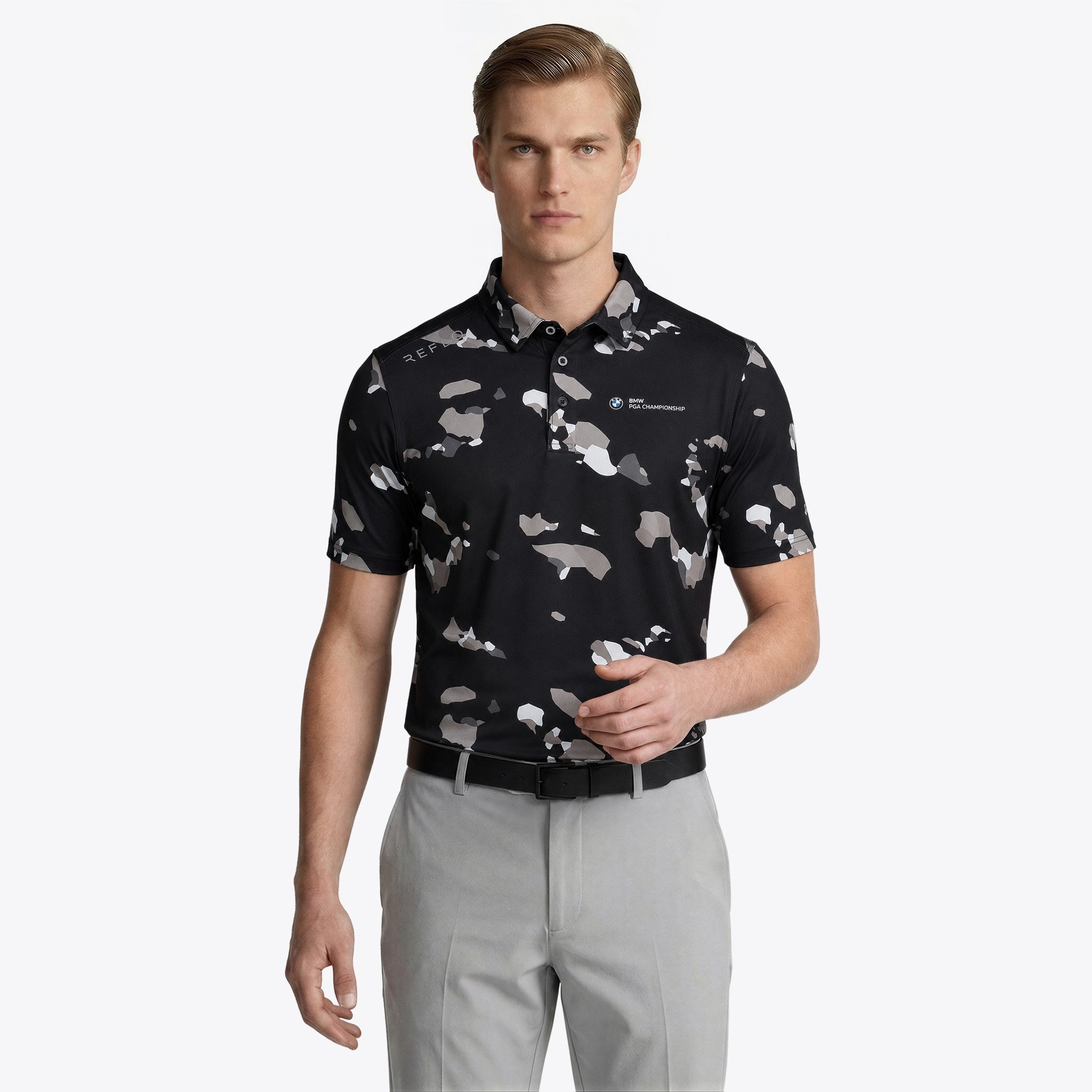 BMW PGA Championship Reflo Tagus Printed Polo – Nero