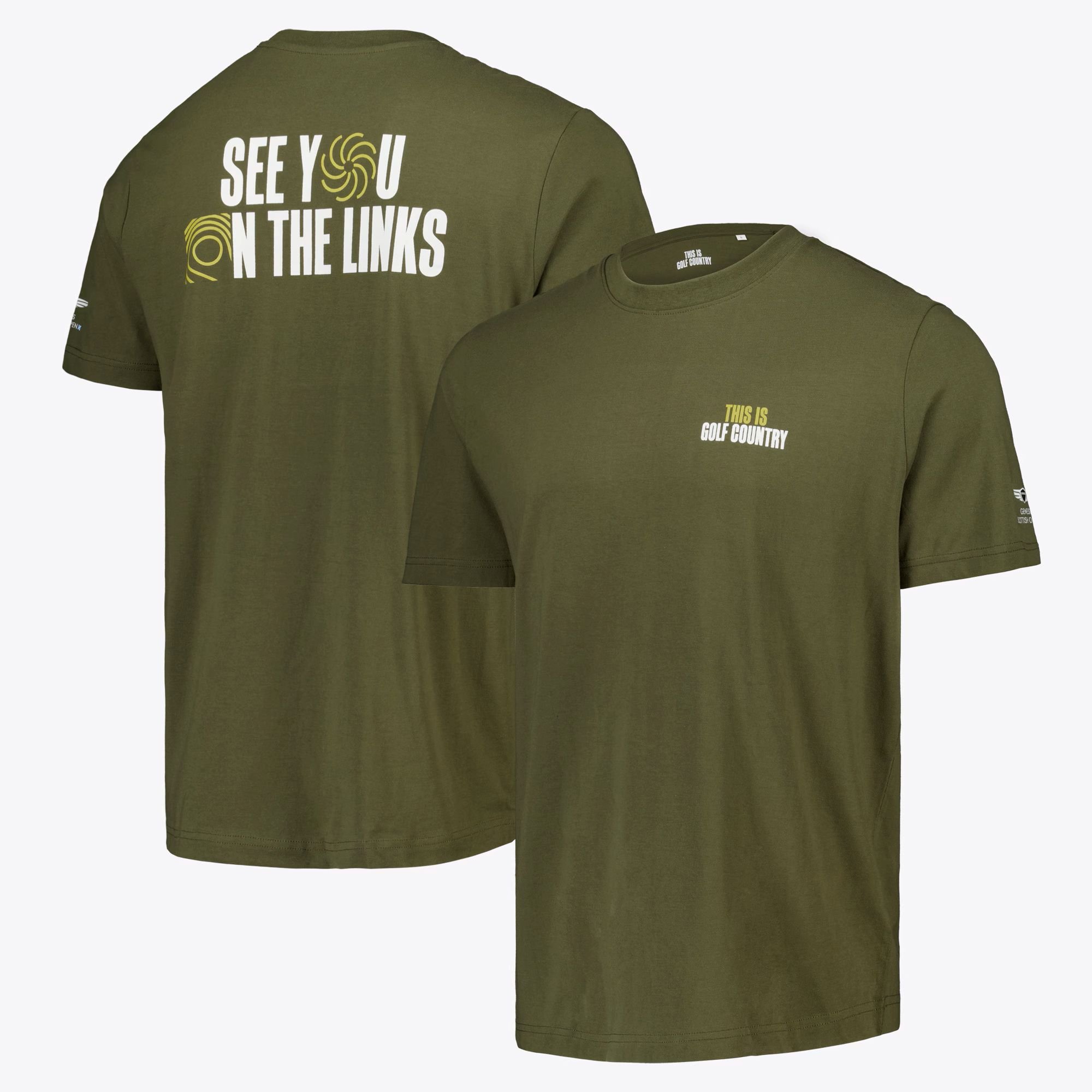 T-shirt da adulto Genesis Scottish Open Golf Country - Kaki
