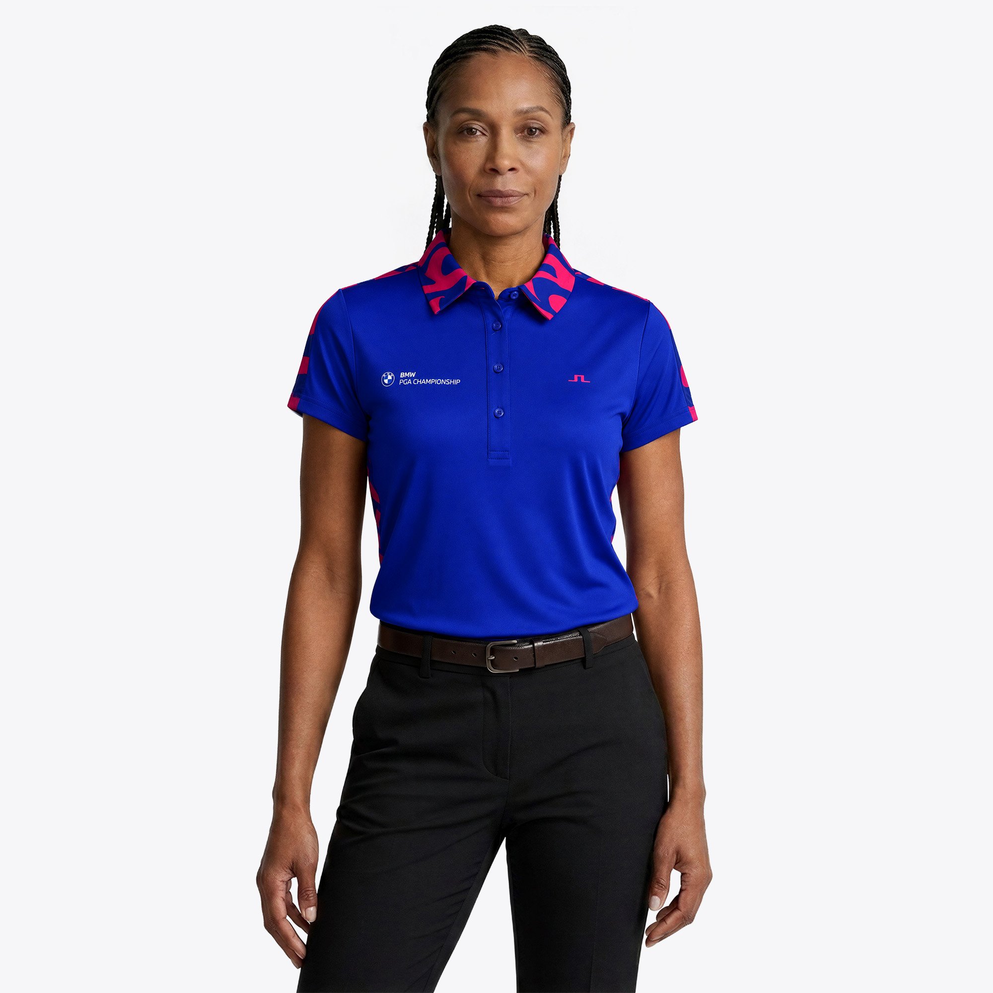 Polo J.Lindeberg Cara BMW PGA Championship - Bleu - Femme
