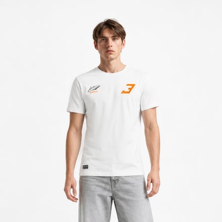 Max Verstappen Number 3 T-Shirt  –  White