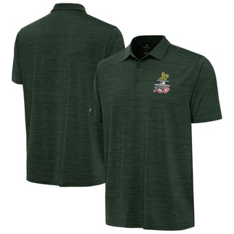 Men's Antigua Heather Green Athletics Celebrating America's 250th Layout Polo