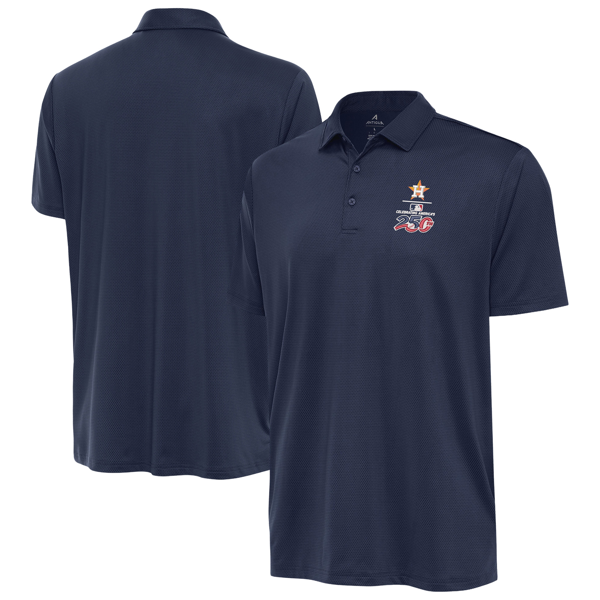 Men’s Antigua Navy Houston Astros Celebrating America’s 250th Ellipse Polo