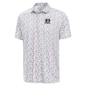 Men's Antigua White Anaheim Ducks  All American Polo