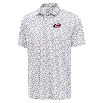 Men's Antigua White Carolina Hurricanes  All American Polo