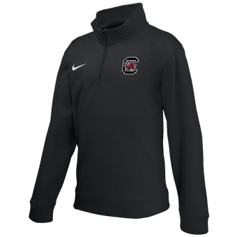 Youth Nike Black South Carolina Gamecocks Therma-FIT Quarter-Zip Pullover