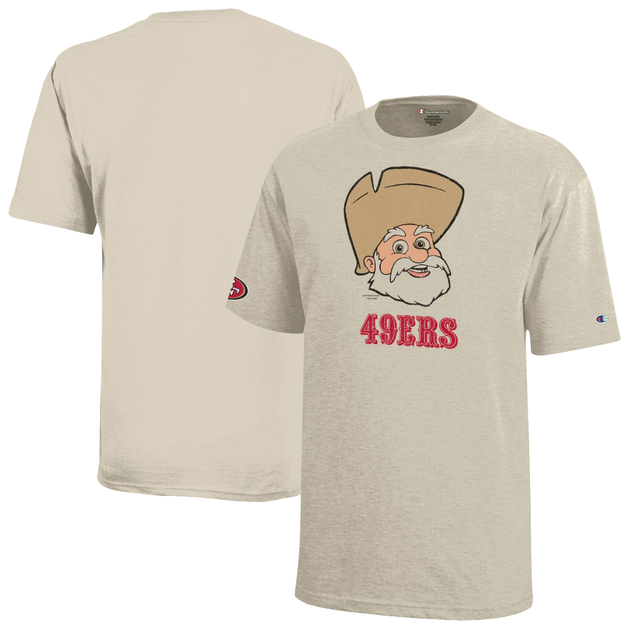 Youth Disney x Champion Oatmeal San Francisco 49ers Stinky Pete T-Shirt