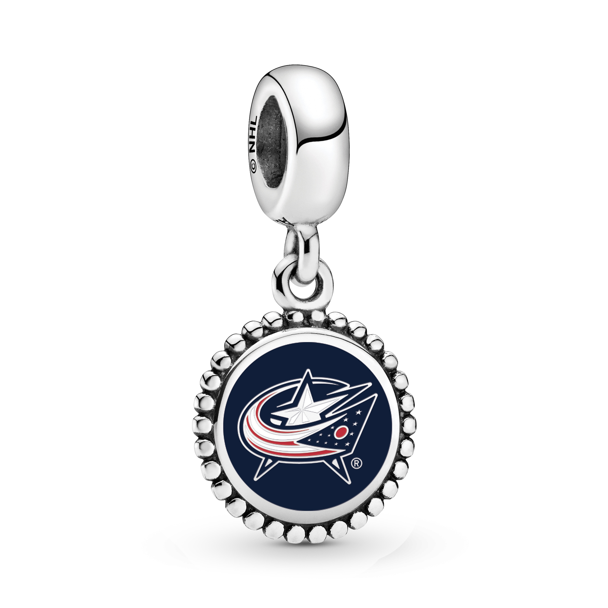 Pandora Columbus Blue Jackets Modern Color Dangle Charm