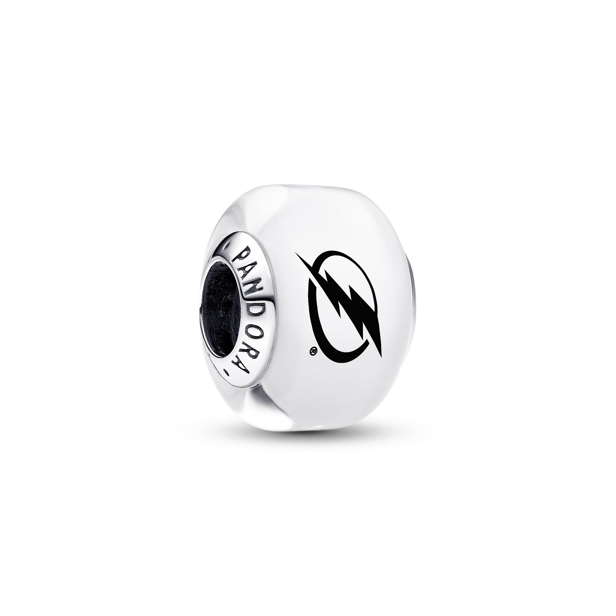 Pandora Tampa Bay Lightning Glass Murano Charm