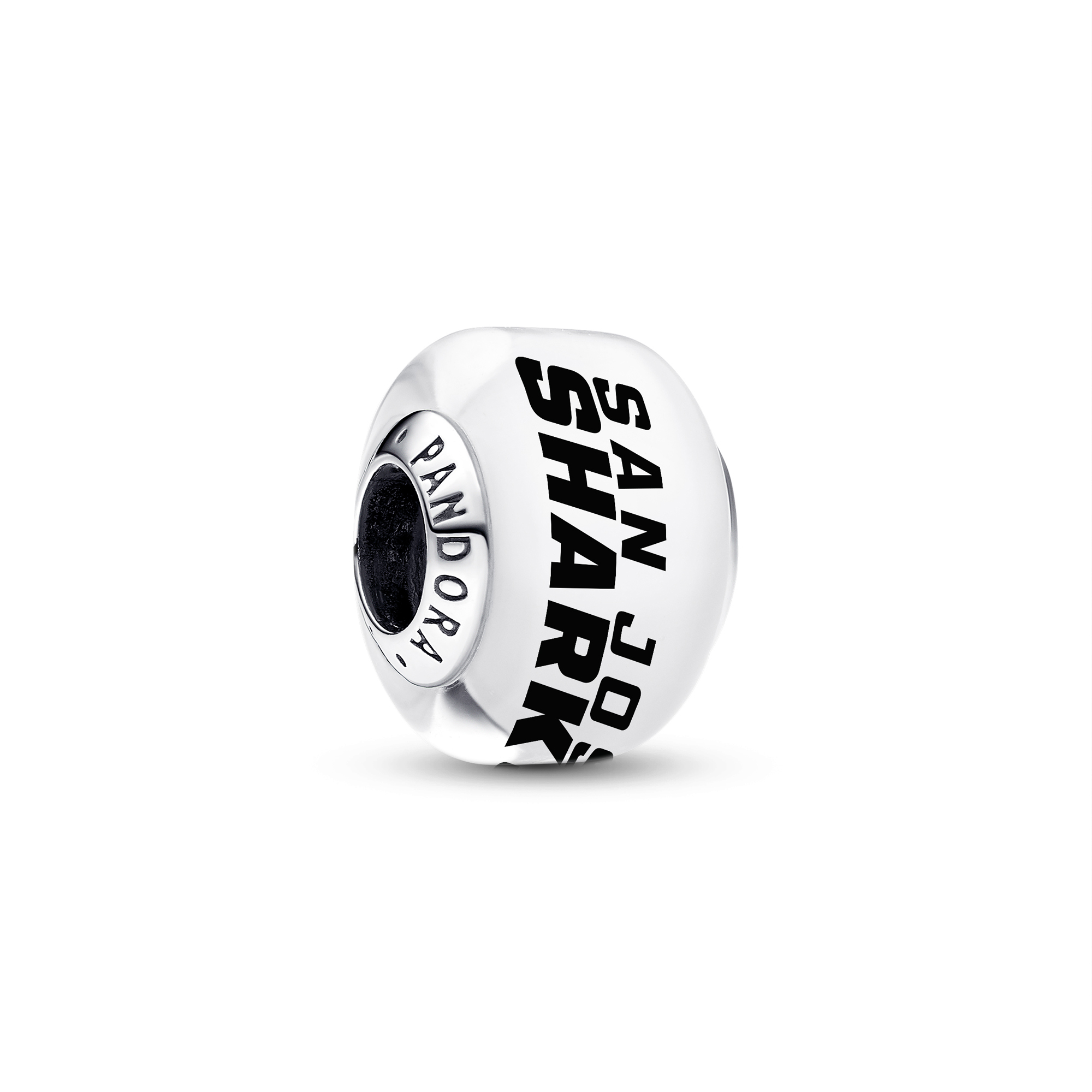 Pandora San Jose Sharks Glass Murano Charm