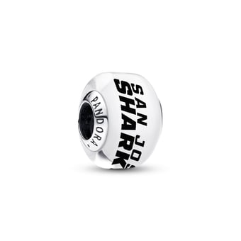 Pandora San Jose Sharks Glass Murano Charm