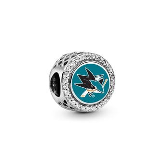 Pandora San Jose Sharks Color Button Charm