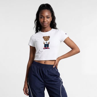Women's Champion  White Arizona Wildcats Teddy Bear Baby T-Shirt