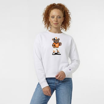 Women's Champion  White Tennessee Volunteers Teddy Bear Sweatshirt