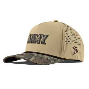 Unisex Branded Bills Tan Army Black Knights Timber Camo Adjustable Hat