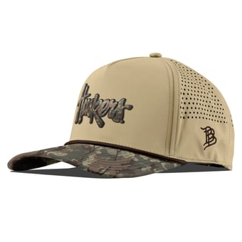 Unisex Branded Bills Tan Nebraska Huskers Timber Camo Adjustable Hat