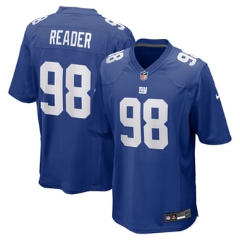 Men's Nike D.J. Reader Royal New York Giants Game Jersey