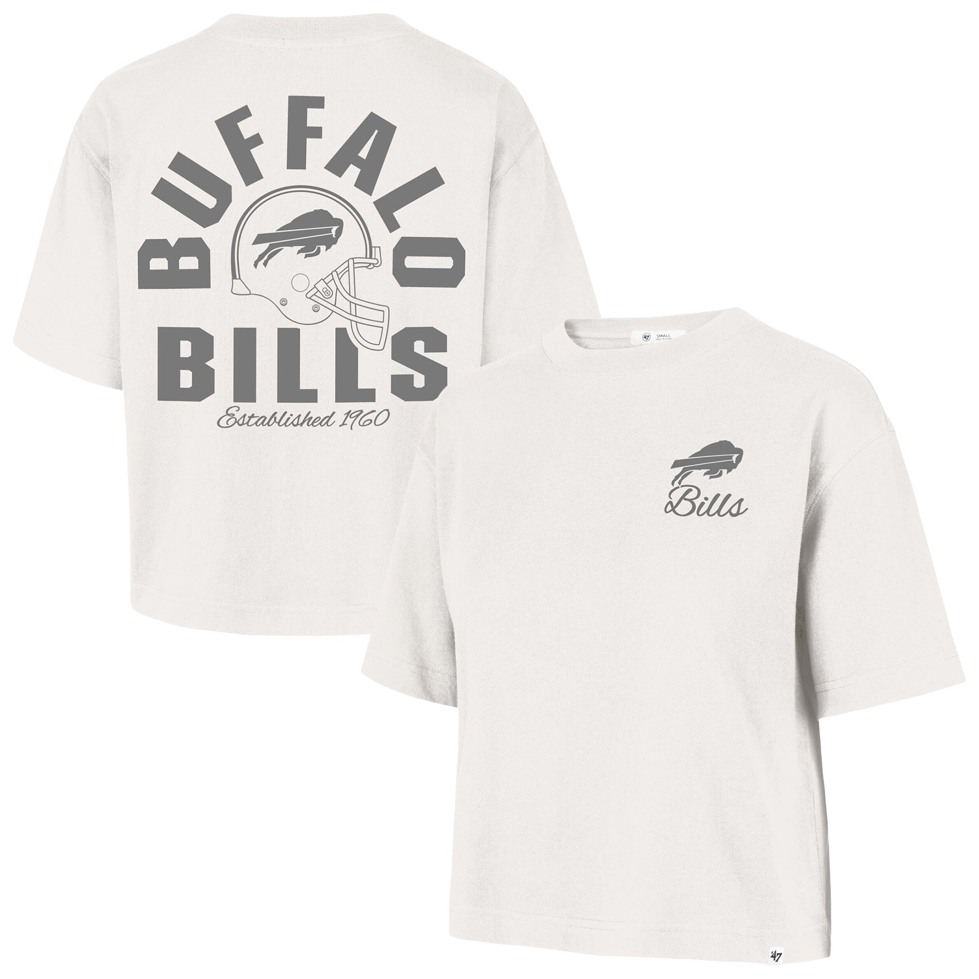 Women's '47 Stone Buffalo Bills Photon Dust Foundational Reed City T-Shirt
