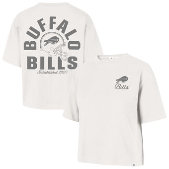 Women's '47 Stone Buffalo Bills Photon Dust Foundational Reed City T-Shirt
