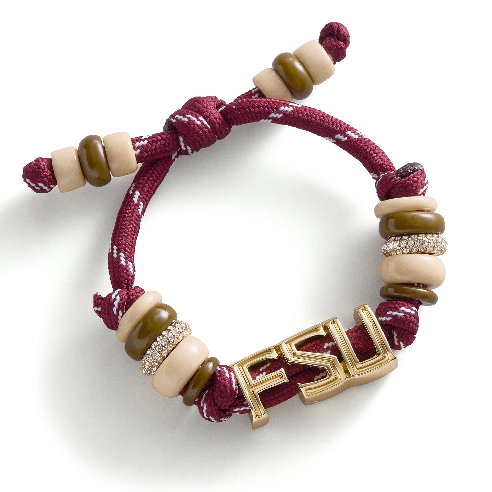BaubleBar Florida State Seminoles Paracord Beaded Bracelet