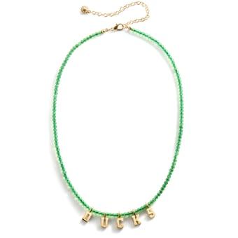 BaubleBar Oregon Ducks Delicate Beaded Slogan Necklace
