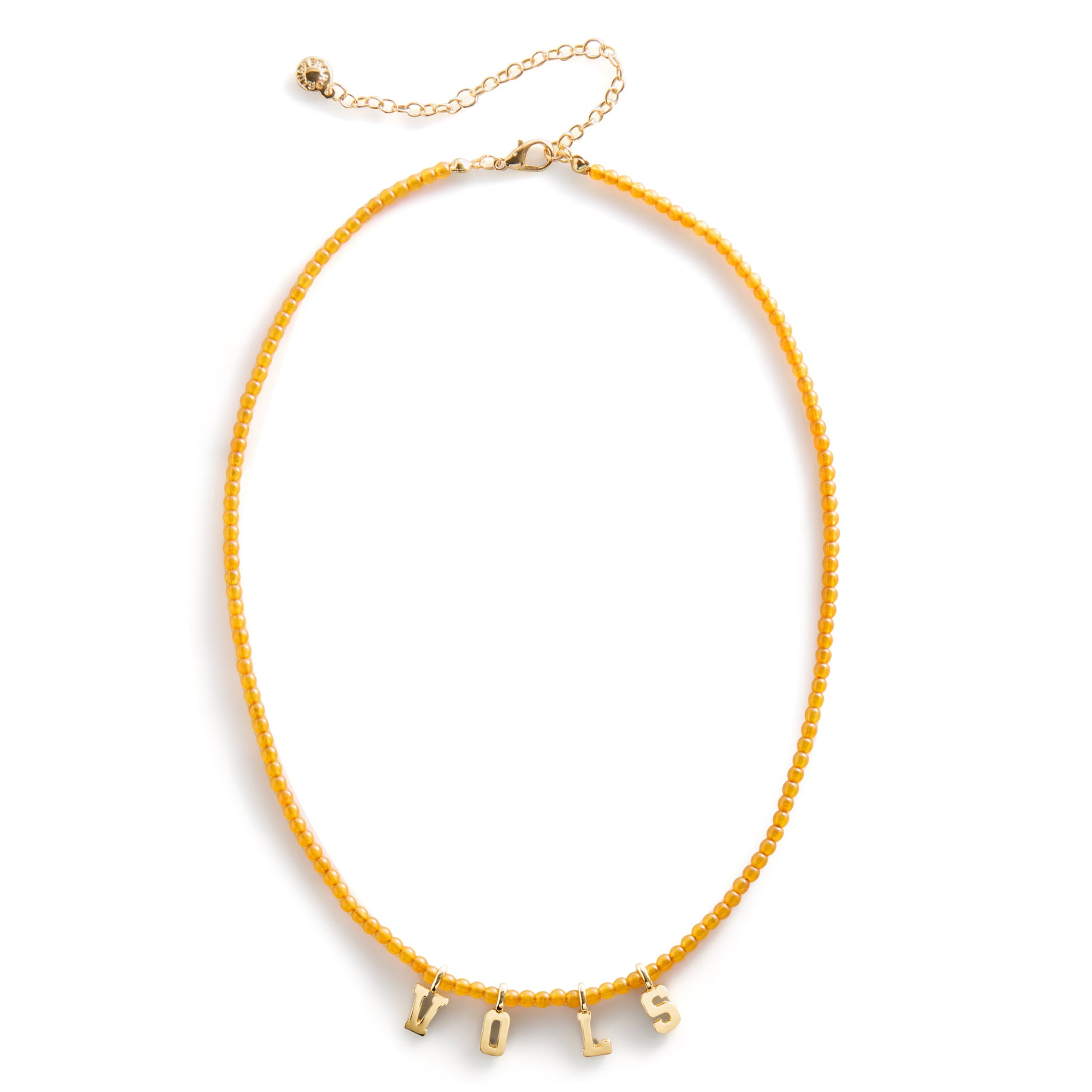 BaubleBar Tennessee Volunteers Delicate Beaded Slogan Necklace
