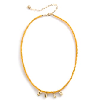BaubleBar Tennessee Volunteers Delicate Beaded Slogan Necklace