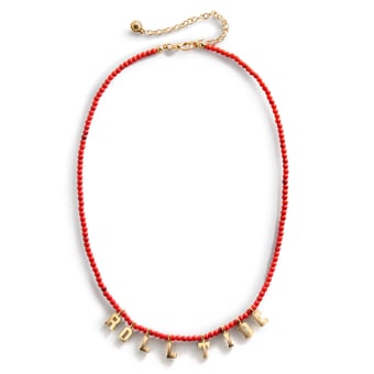 BaubleBar Alabama Crimson Tide Delicate Beaded Slogan Necklace