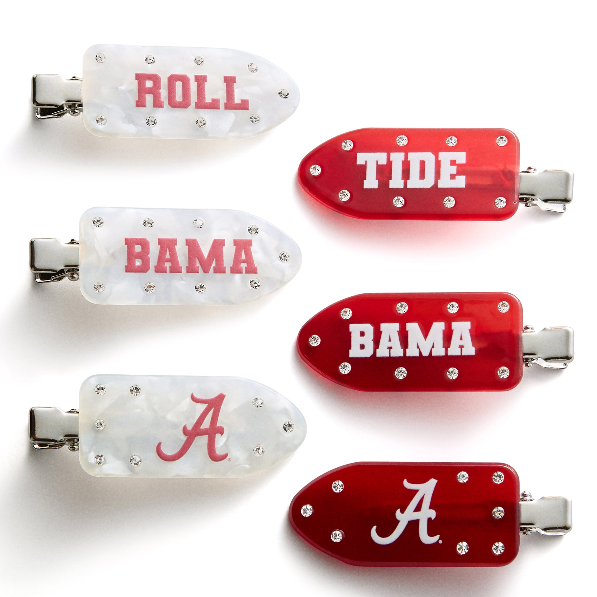 BaubleBar Alabama Crimson Tide Six-Piece Hair Clips Set