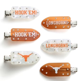 BaubleBar Texas Longhorns Six-Piece Hair Clips Set