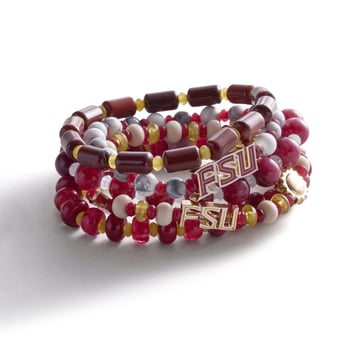 BaubleBar Florida State Seminoles Five-Piece Bracelet Set