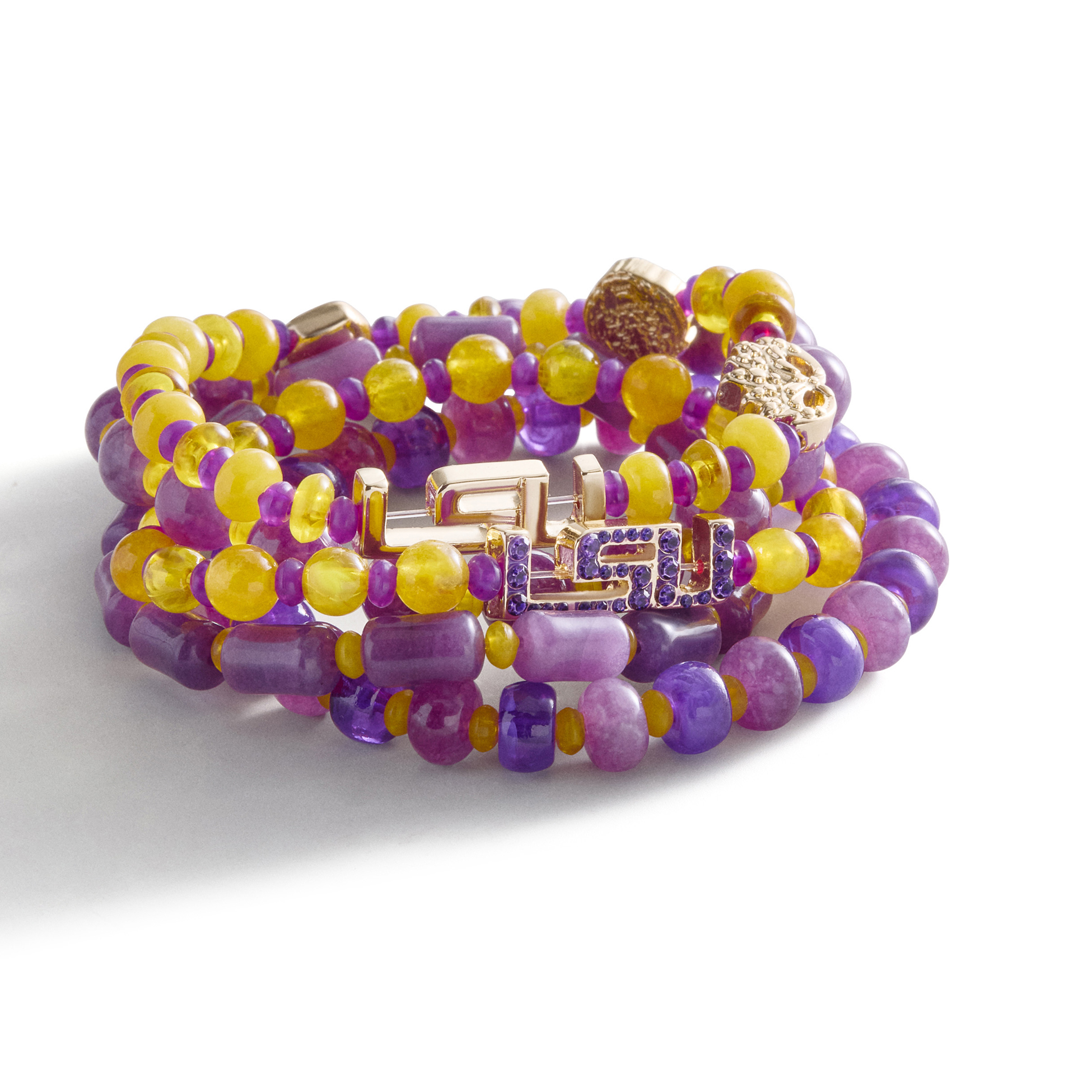 BaubleBar LSU Tigers Five-Piece Bracelet Set