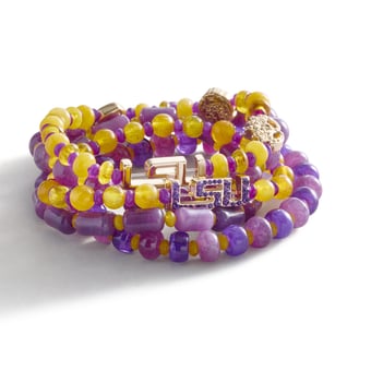 BaubleBar LSU Tigers Five-Piece Bracelet Set