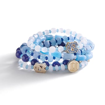 BaubleBar North Carolina Tar Heels Five-Piece Bracelet Set