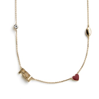 BaubleBar Florida State Seminoles Delicate Spaced Charm Necklace