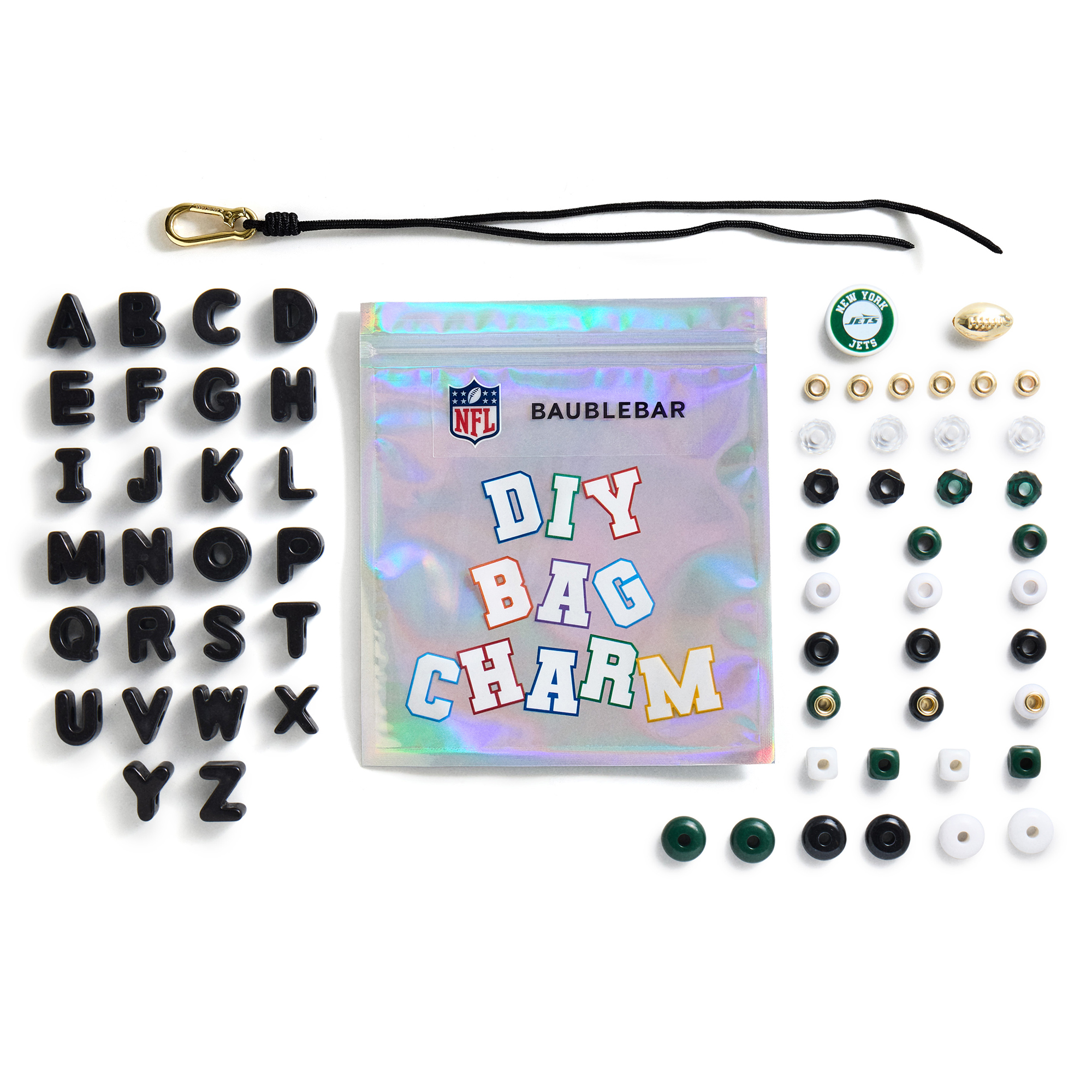 BaubleBar New York Jets Mini Custom Bag Charm Bead Kit