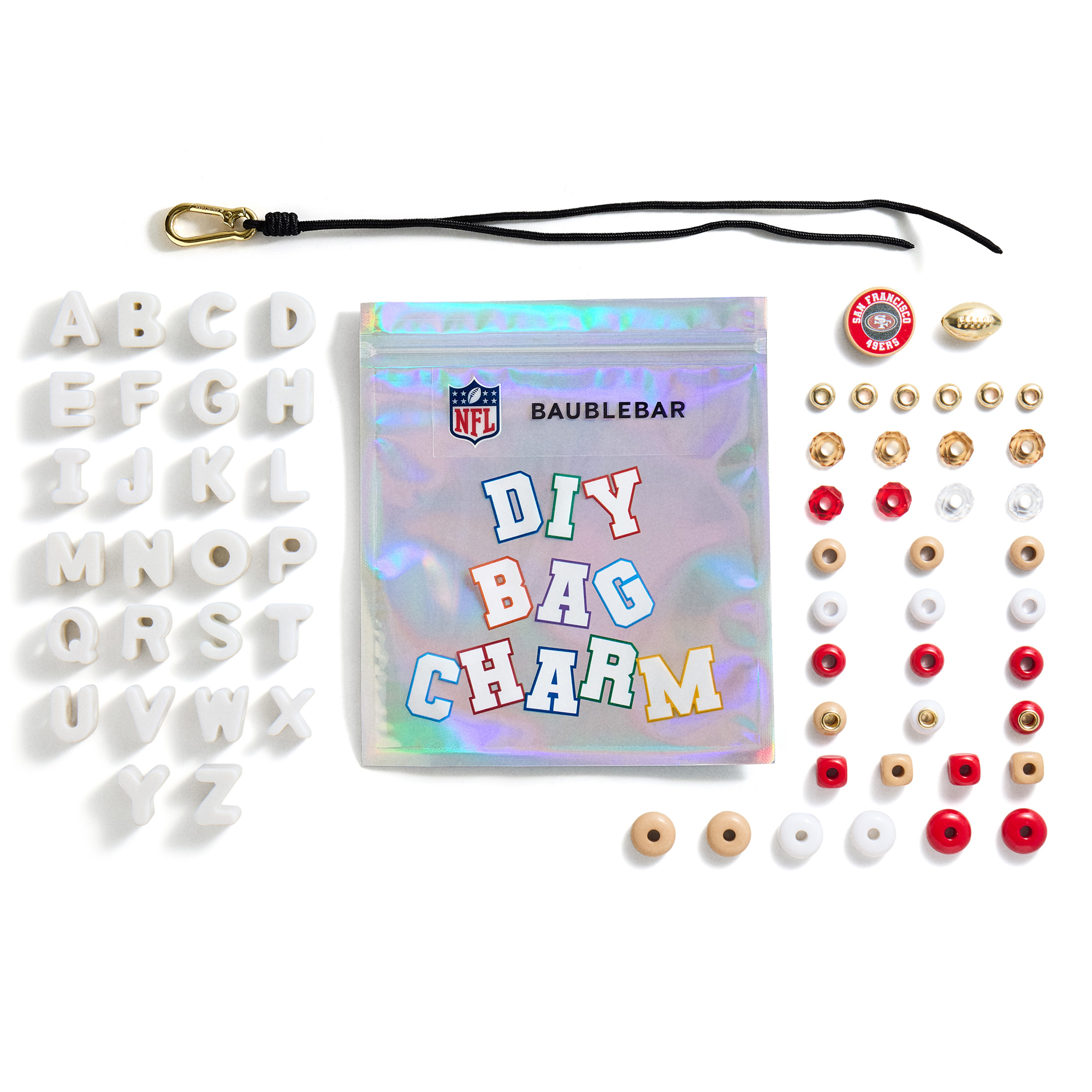 BaubleBar San Francisco 49ers Mini Custom Bag Charm Bead Kit
