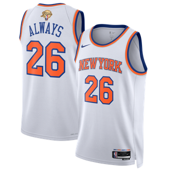 Unisex Nike  White New York Knicks 2026 NBA Finals Champions Always 26 Swingman Jersey - Association Edition