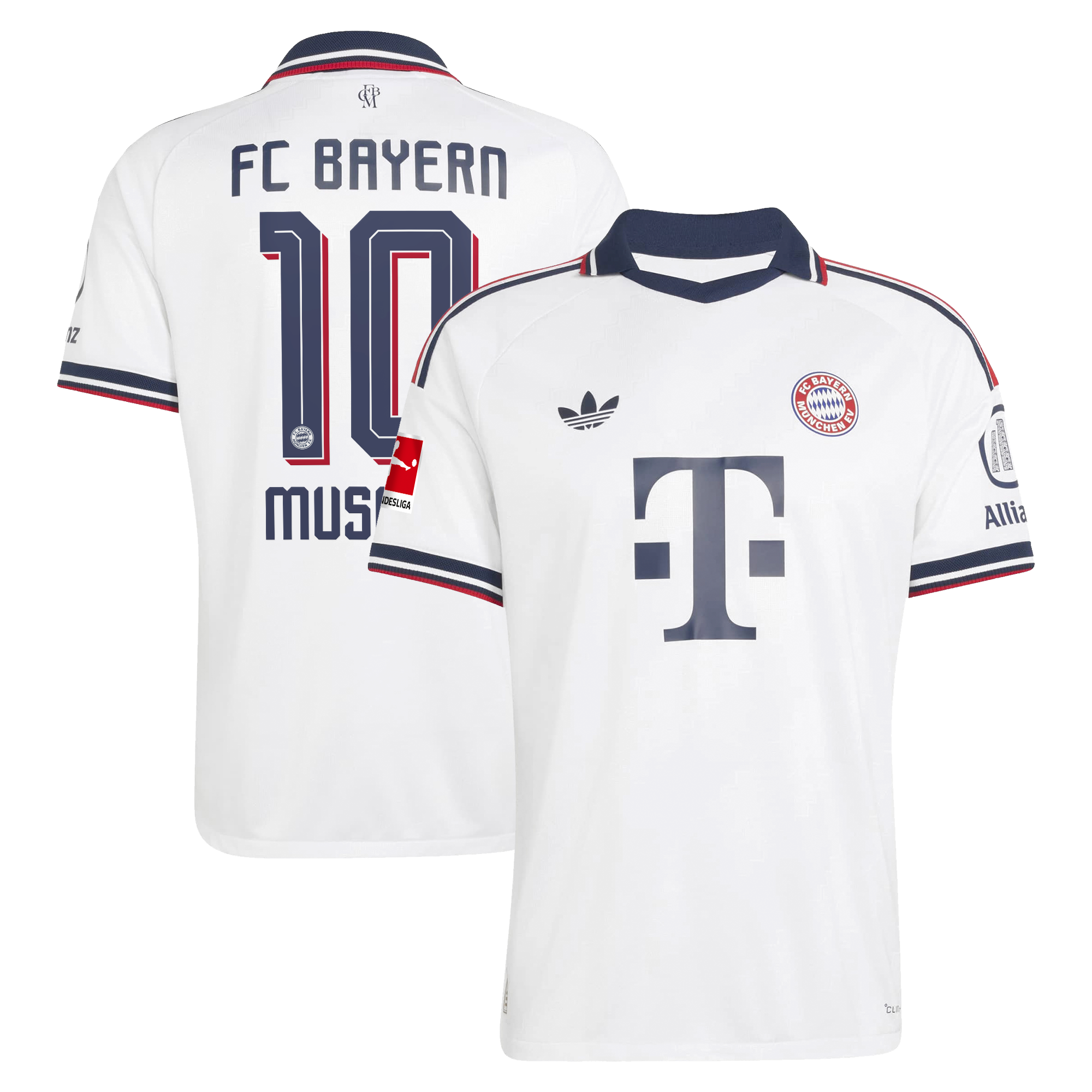 Men's adidas Jamal Musiala White Bayern Munich 2026/27 Away On-Field Authentic Jersey