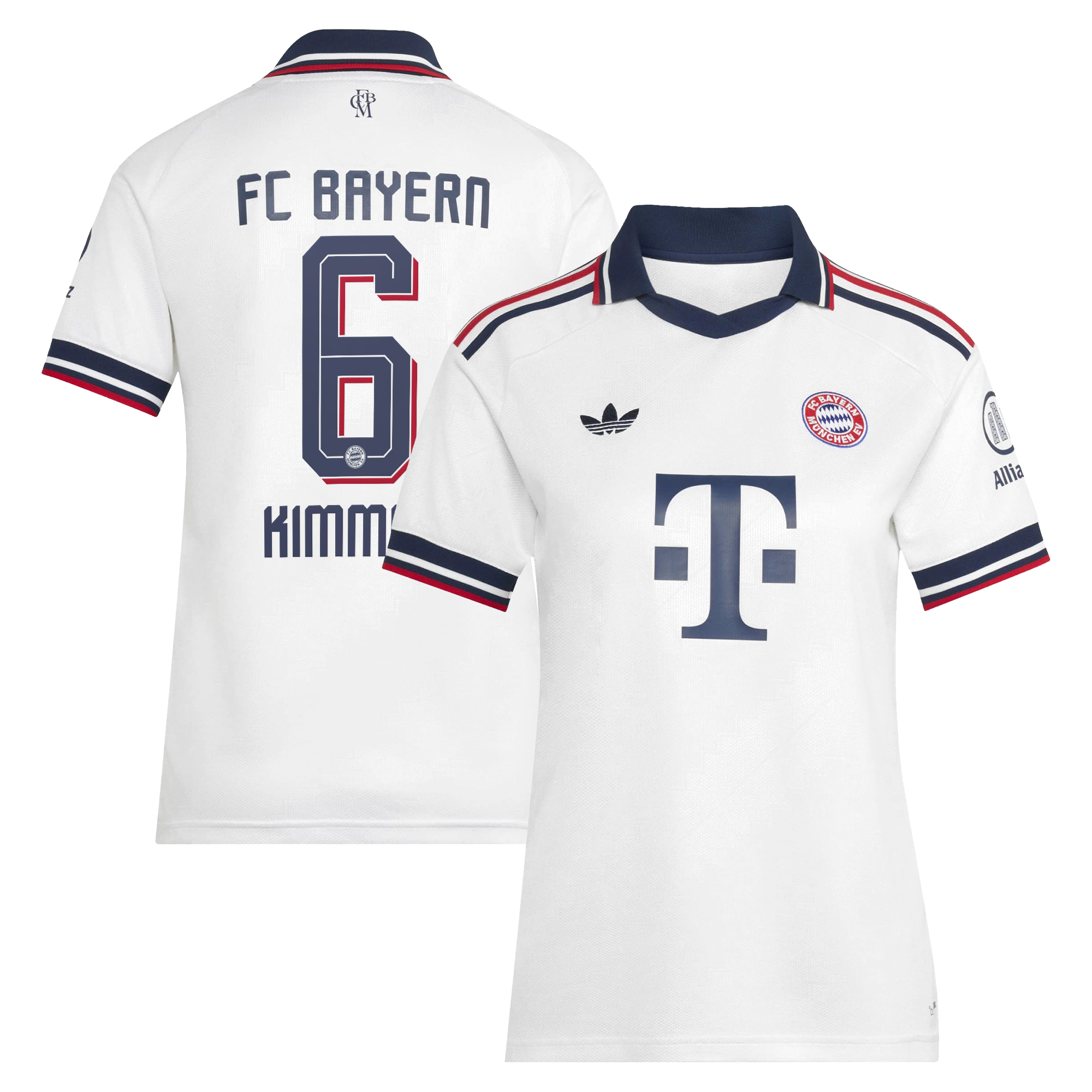 Women's adidas Joshua Kimmich White Bayern Munich 2026/27 Away Replica Jersey