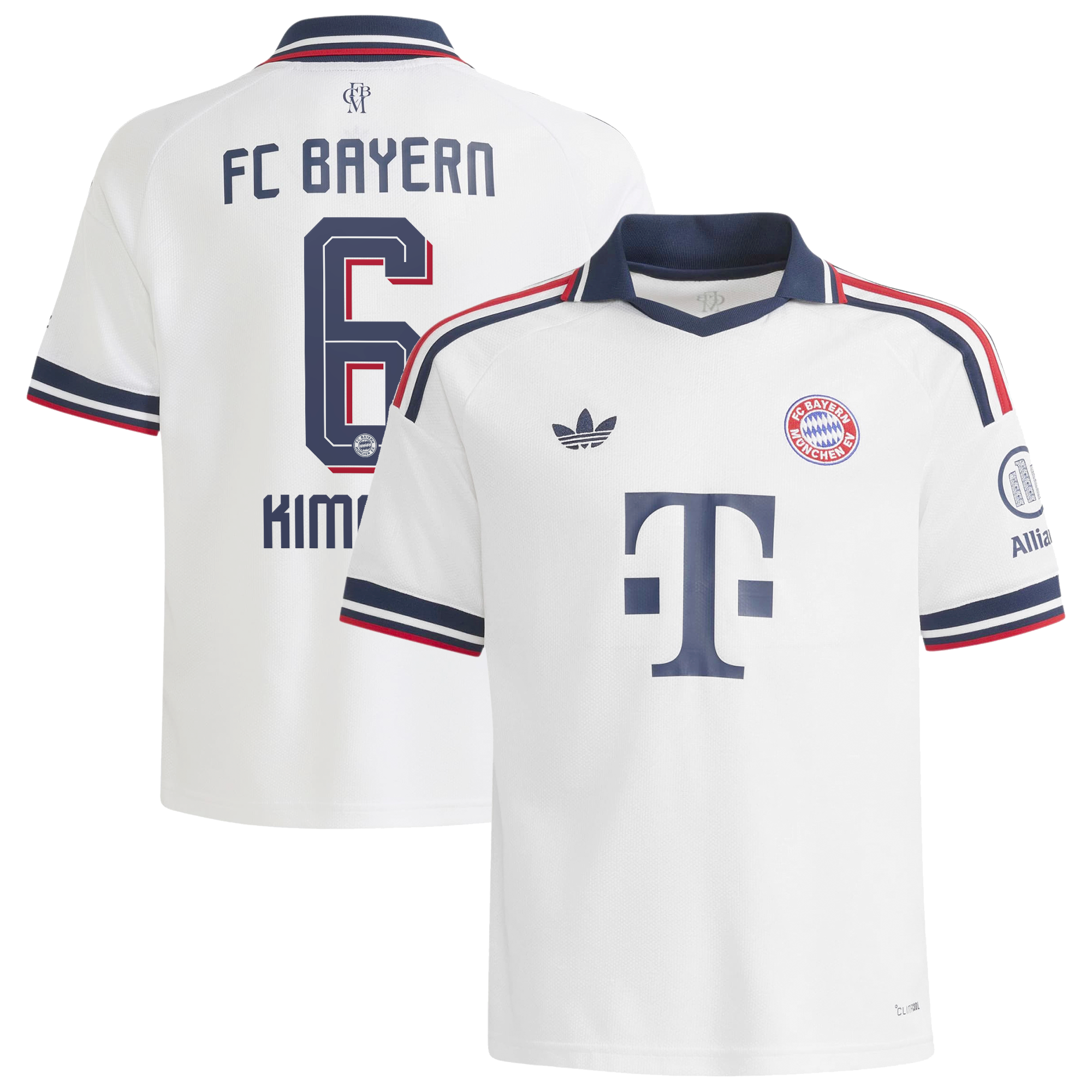 Youth adidas Joshua Kimmich White Bayern Munich 2026/27 Away Replica Jersey