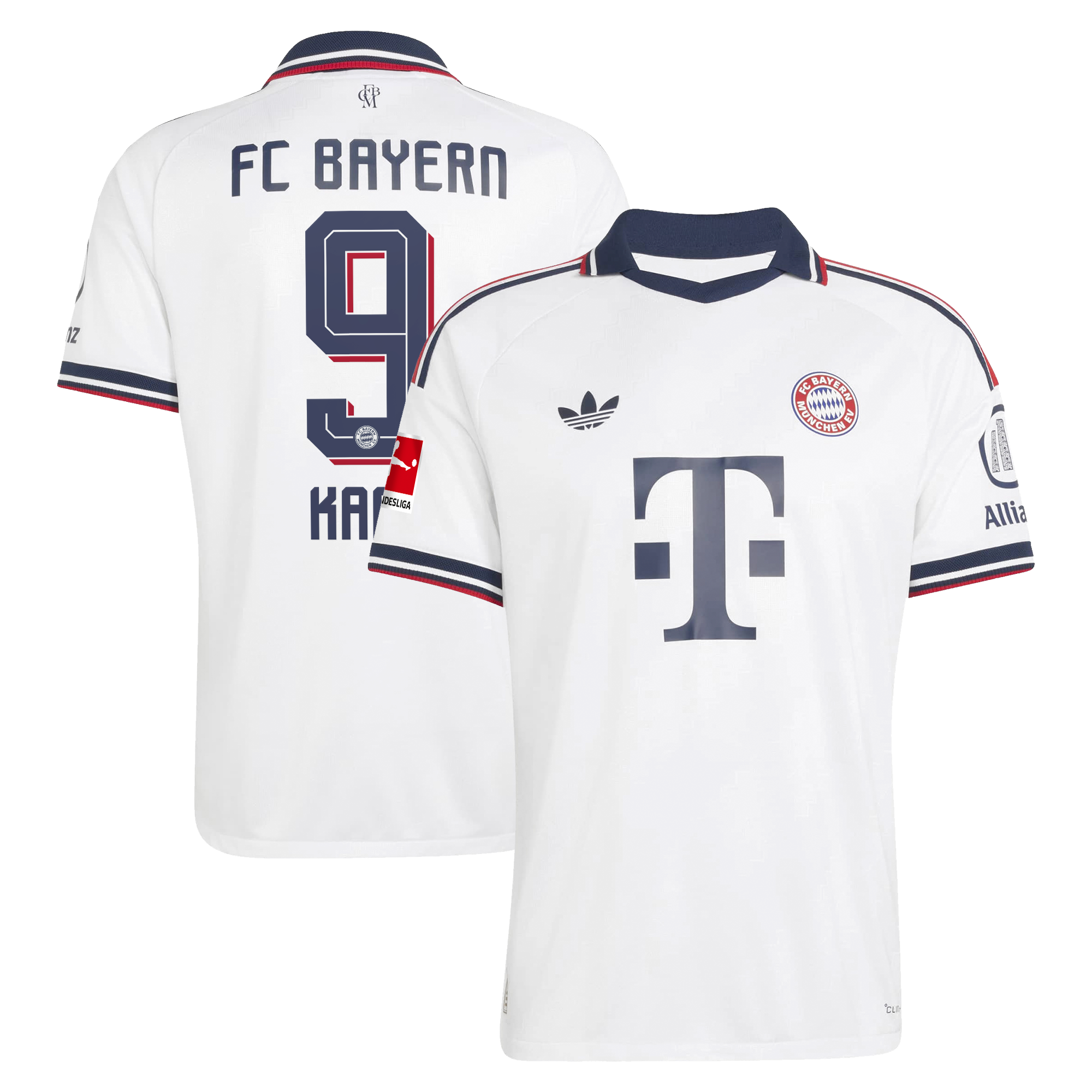 Men's adidas Harry Kane White Bayern Munich 2026/27 Away On-Field Authentic Jersey