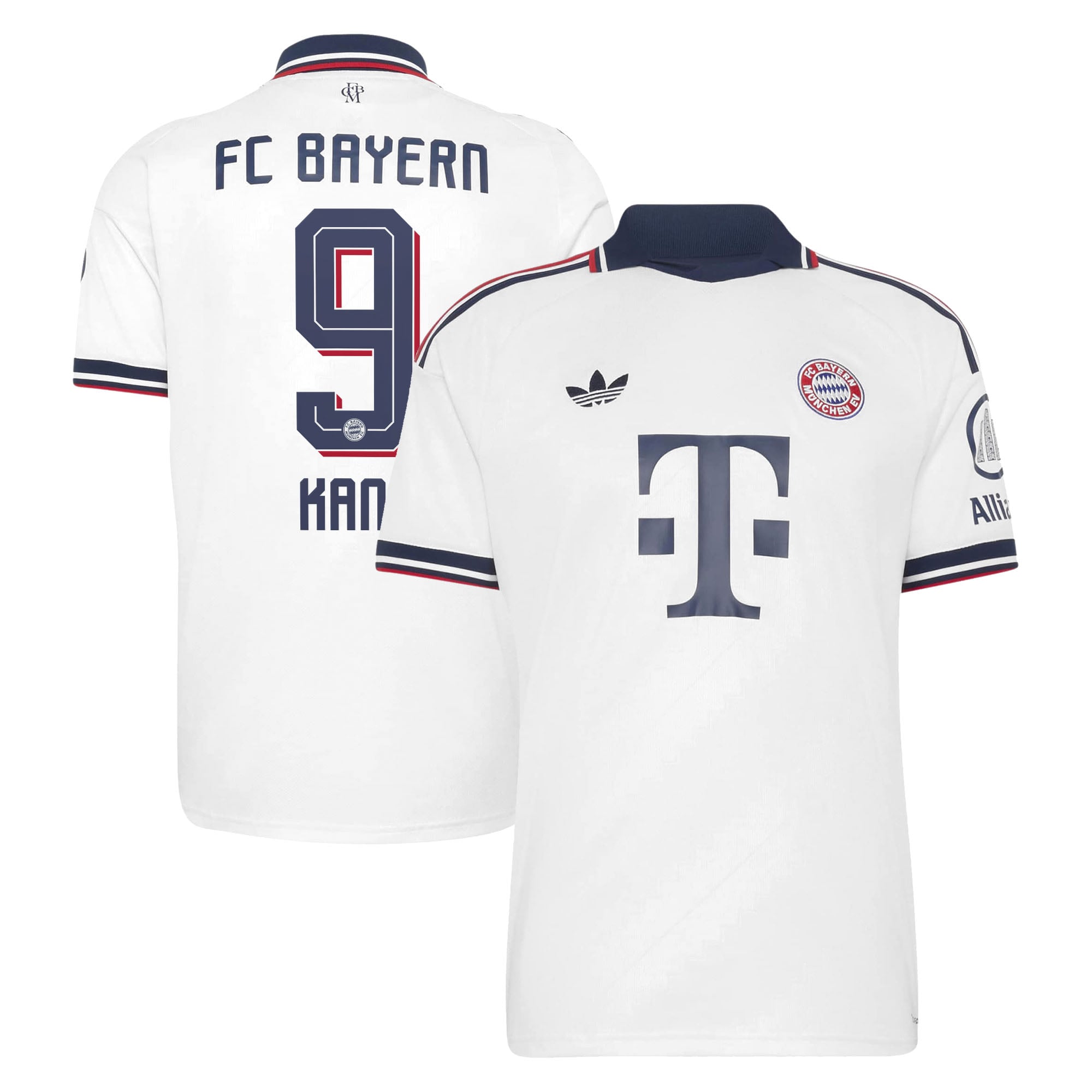 Men's adidas Harry Kane White Bayern Munich 2026/27 Away Replica Jersey