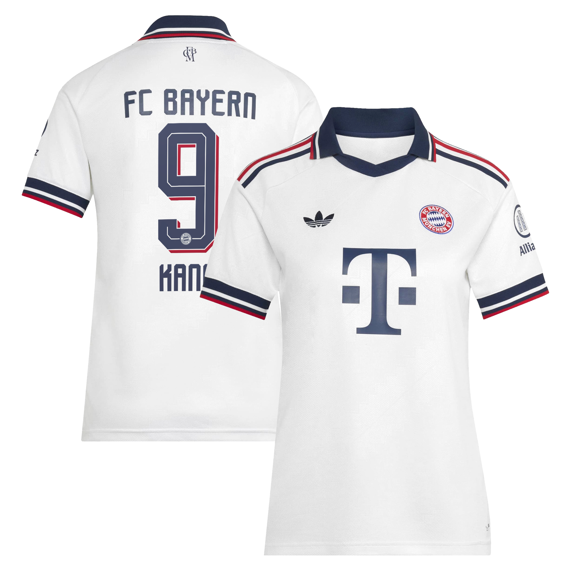 Women's adidas Harry Kane White Bayern Munich 2026/27 Away Replica Jersey