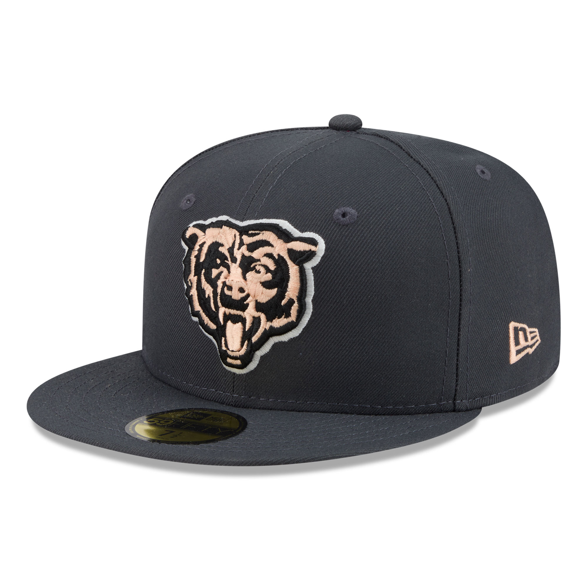 New Era Men's Navy Chicago Bears Fall Glow 59FIFTY Fitted Hat - Gray