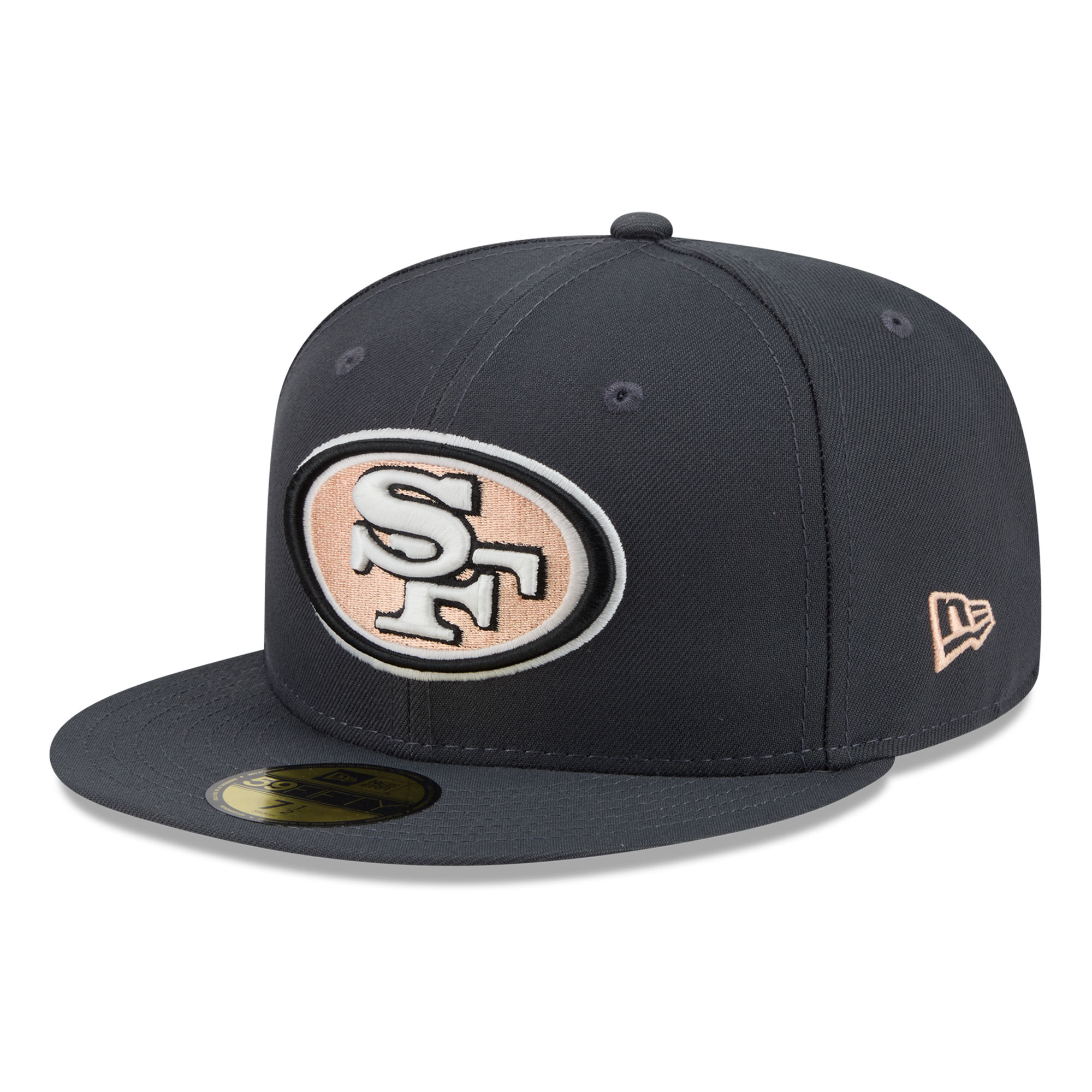 New Era Men's Gray San Francisco 49ers Fall Glow 59FIFTY Fitted Hat - Gray