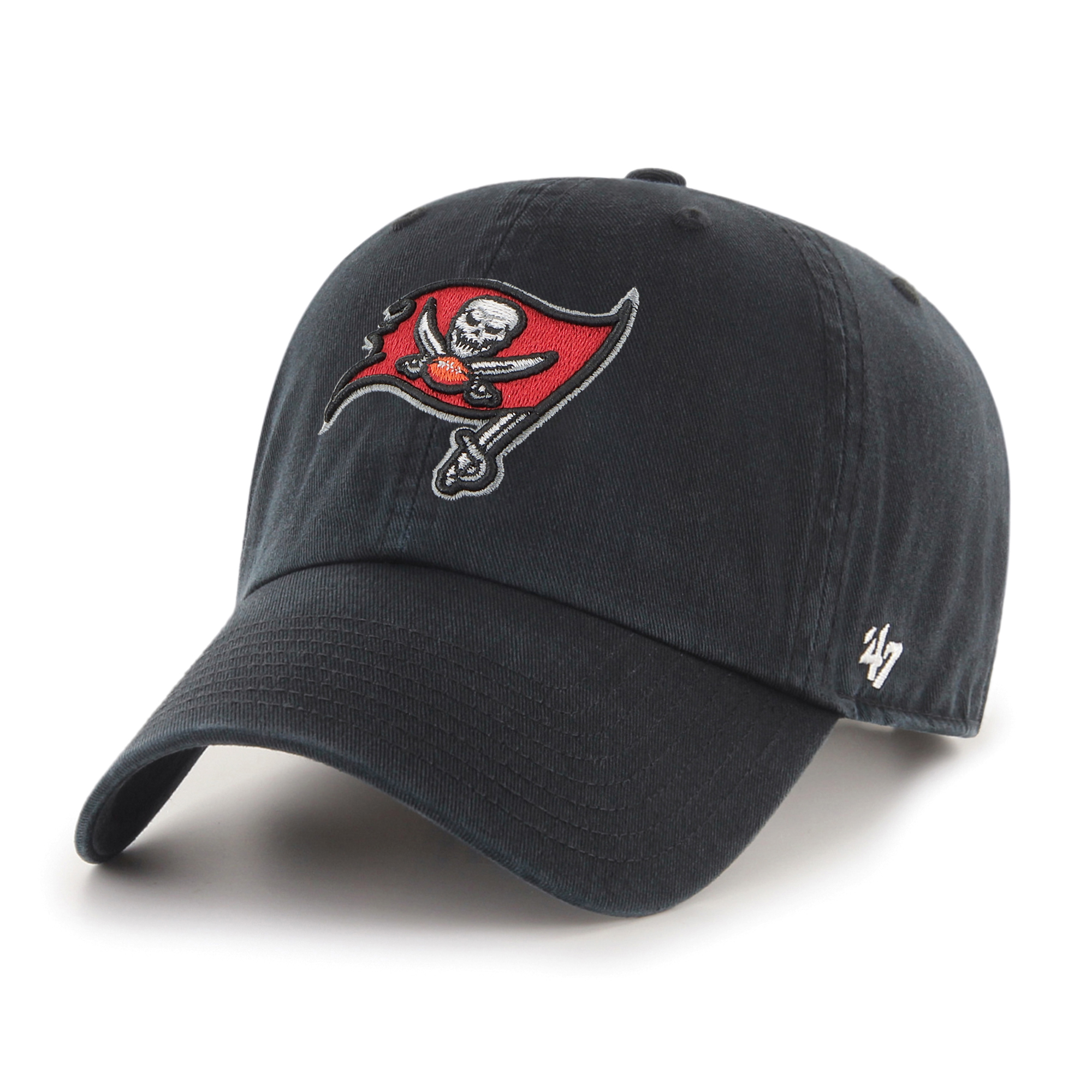 Youth '47 Black Tampa Bay Buccaneers Clean Up Adjustable Hat