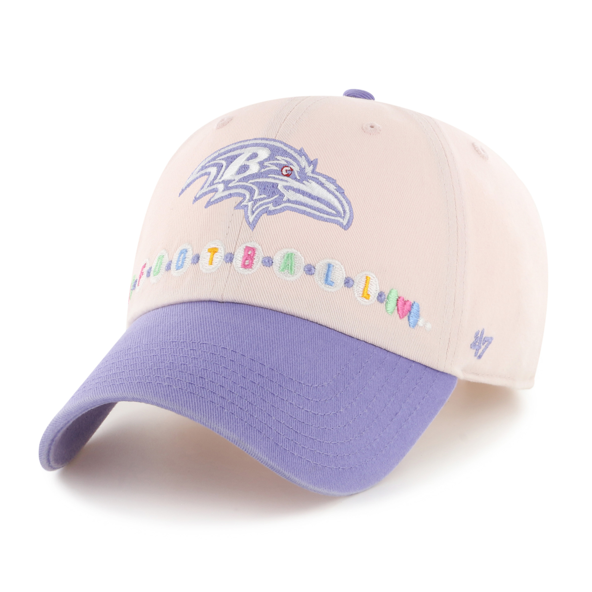 Toddler '47  Light Pink/Light Purple Baltimore Ravens Friendship Clean Up Adjustable Hat