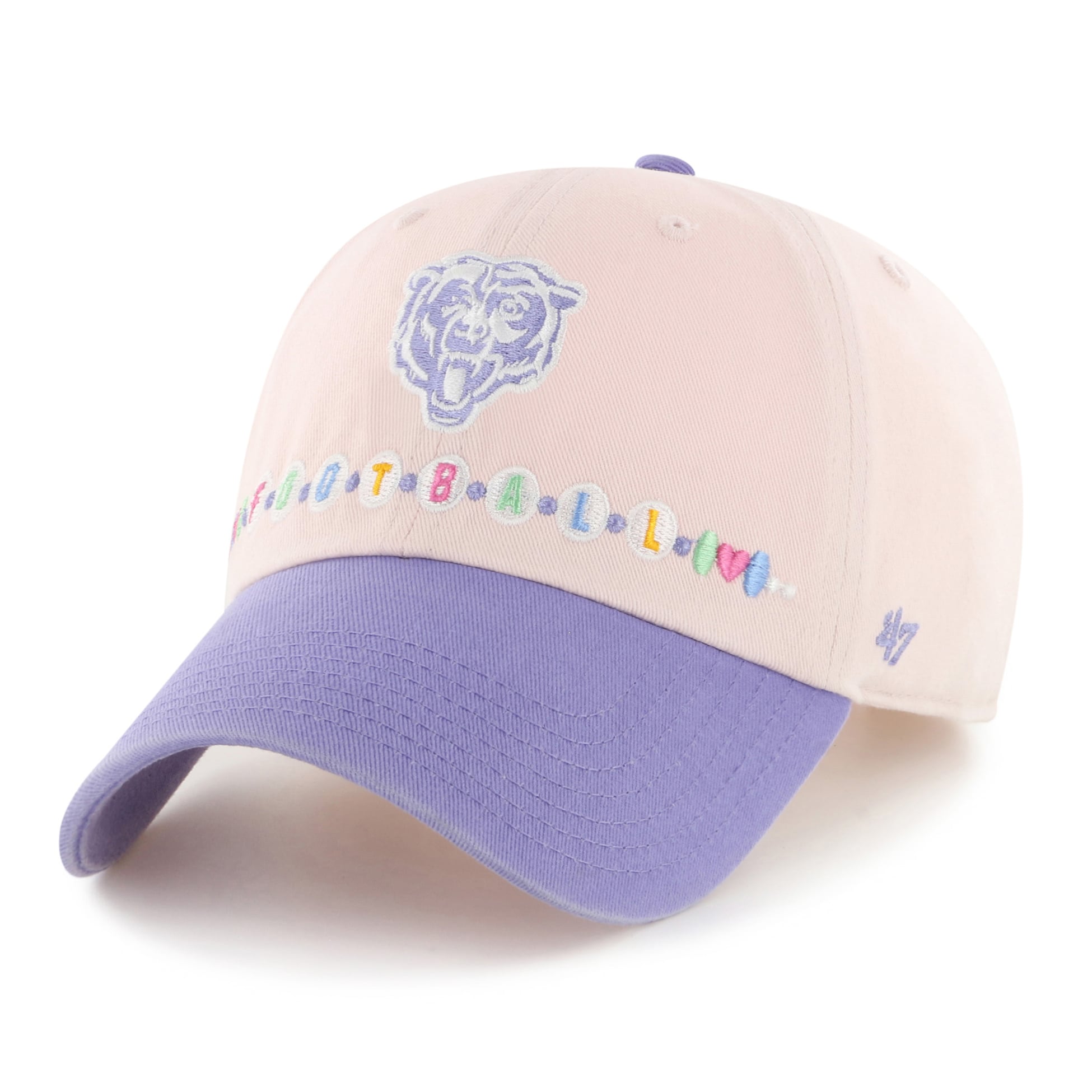 Toddler '47 Light Pink/Light Purple Chicago Bears Friendship Clean Up Adjustable Hat